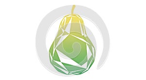Geometric Pear Illustration