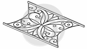 Modern Geometric Interlocking Pattern, Abstract Design Vector Generative AI