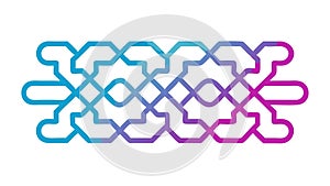 Modern Geometric Interlocking Pattern Vector Design Generative AI