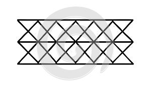 Modern Geometric Lattice Pattern Abstract Design, vector design Generative AI