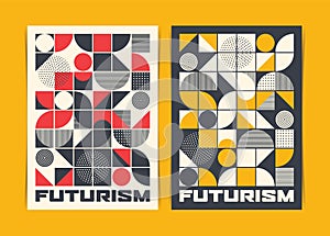 Modern Geometric Posters template. Vector illustration