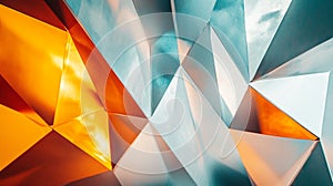 Modern geometric shapes create a vibrant and dynamic visual display in urban architecture Generative AI