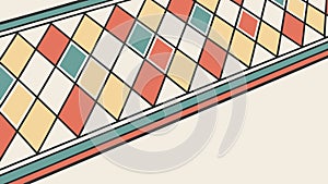 Modern Geometric Striped Border, Dynamic Pattern, vector design Generative AI