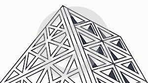 Modern Geometric Structure: Abstract Architectural Design Vector Design Generative AI