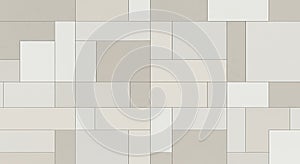 Modern Geometric Tile Pattern Seamless Beige Texture