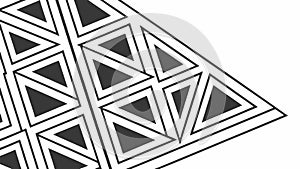 Modern geometric triangle pattern, abstract architectural design, vector design Generative AI