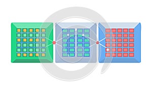 Modern Geometric Triangle Pattern Background Design, vector design Generative AI