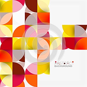 Modern geometrical abstract background circles