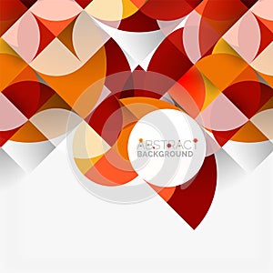 Modern geometrical abstract background circles