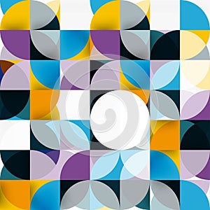 Modern geometrical abstract background circles