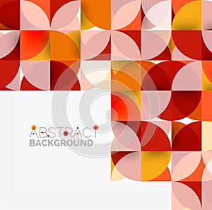 Modern geometrical abstract background circles