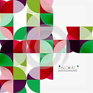 Modern geometrical abstract background circles