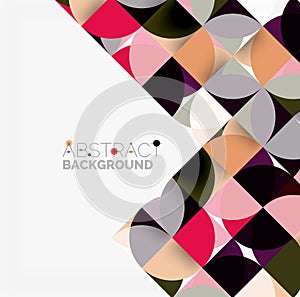 Modern geometrical abstract background circles