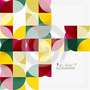 Modern geometrical abstract background circles