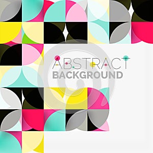 Modern geometrical abstract background circles