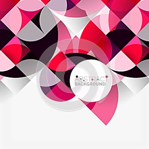Modern geometrical abstract background circles