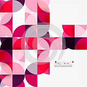 Modern geometrical abstract background circles