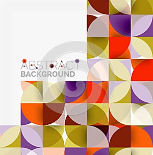 Modern geometrical abstract background circles