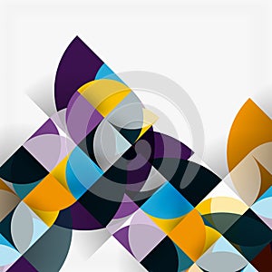 Modern geometrical abstract background circles