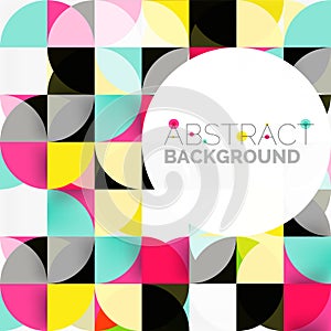 Modern geometrical abstract background circles