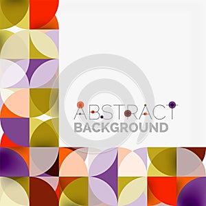 Modern geometrical abstract background circles