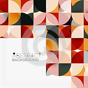 Modern geometrical abstract background circles