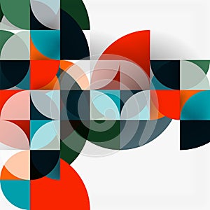 Modern geometrical abstract background circles