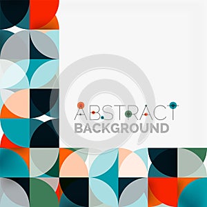 Modern geometrical abstract background circles