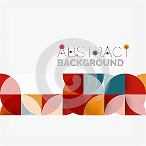 Modern geometrical abstract background circles