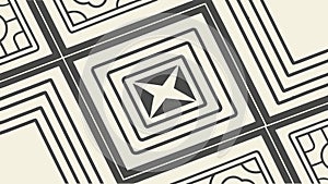 Modern Geometry Abstract Intersecting Square Pattern, vector design Generative AI