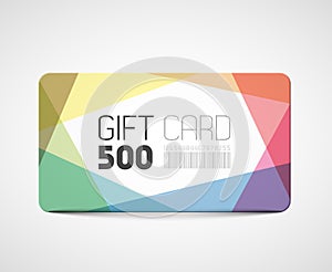 Modern gift card template