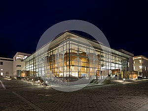 Modern glass building