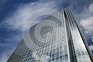 Modern glass building