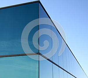 Modern glass building