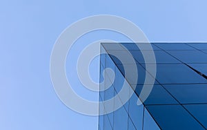 Modern glass building abstract background