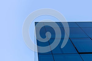 Modern glass building abstract background