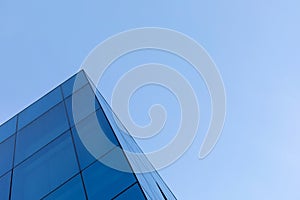 Modern glass building abstract background