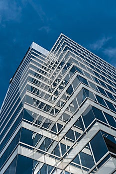 Modern glass building