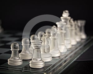 Modern Glass Chess Set