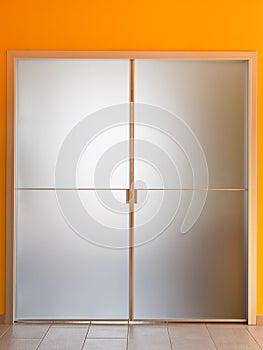 Modern glass door