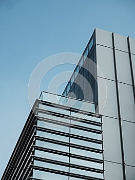 Modern Glass facade building Business building