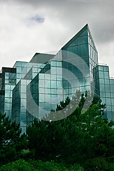 Modern Glass Office Building