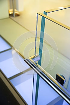 Modern glass railing