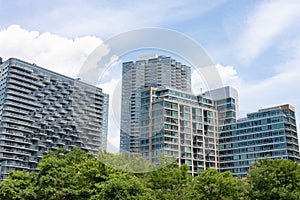 Modern Glass Residential Buildings in Long Island City Queens New York