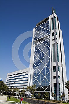 Modern Glass Window Building