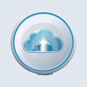 Cloud Upload Icon for Data Storage and Transfer