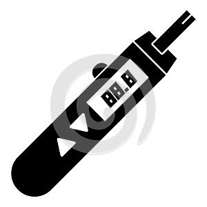 Modern glucometer icon, simple style