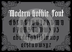 Modern Gothic Font photo