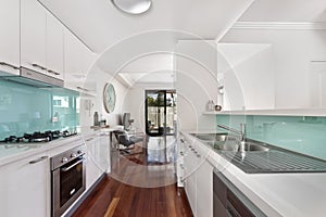 Modern gourmet kitchen interior