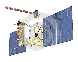 Modern GPS satellite isolated